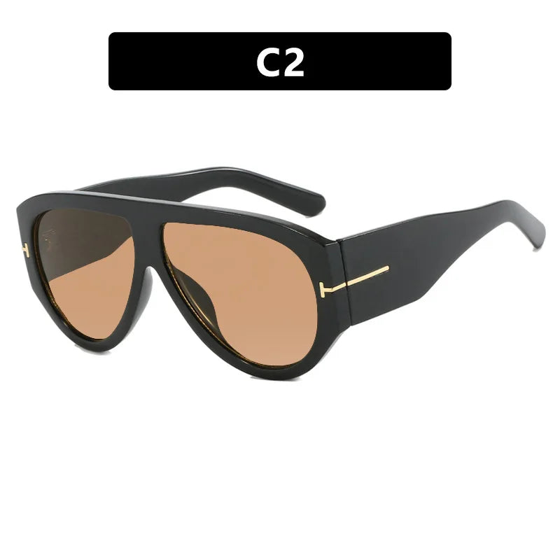 Oval Shape Trendy Street Shoot Shades - UV400