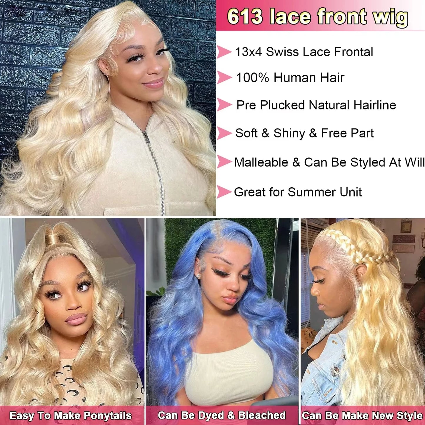 Body Wave 613 | 13x6 Human Hair