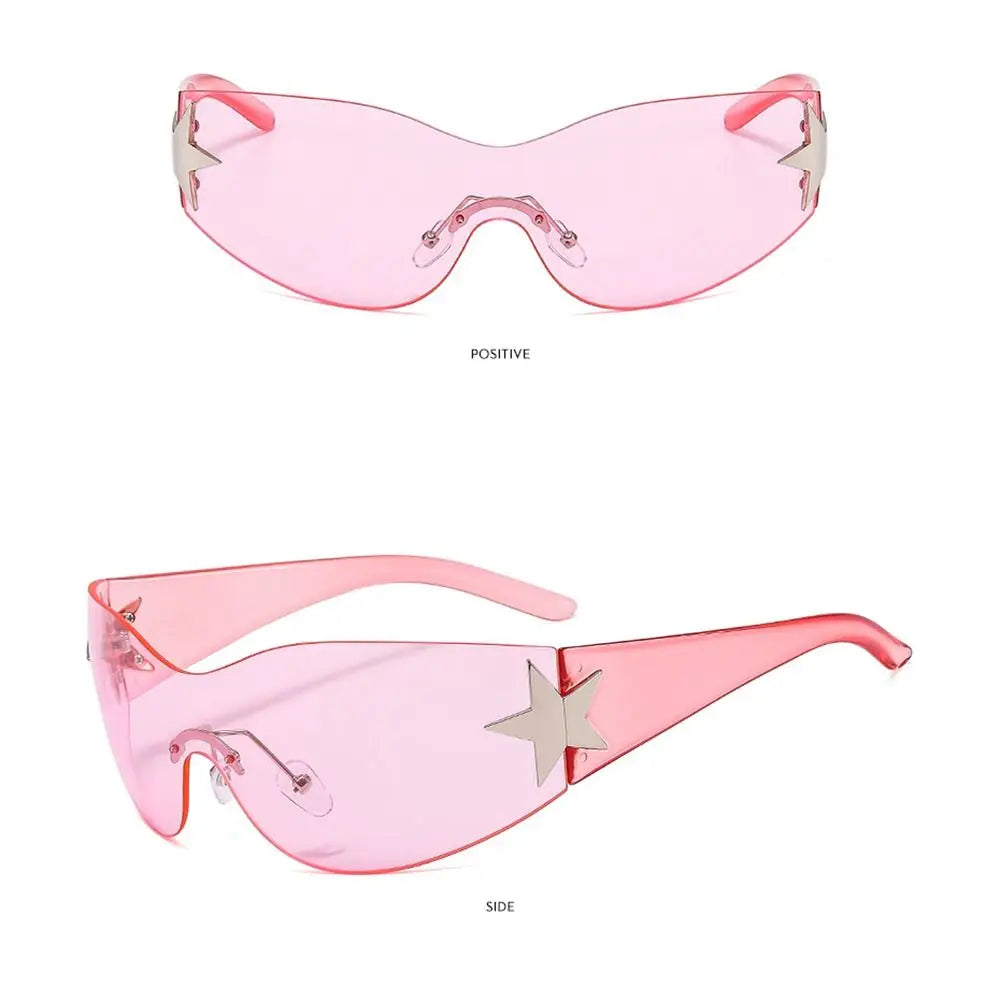 Rimless Punk Luxury Five Star Eyewear