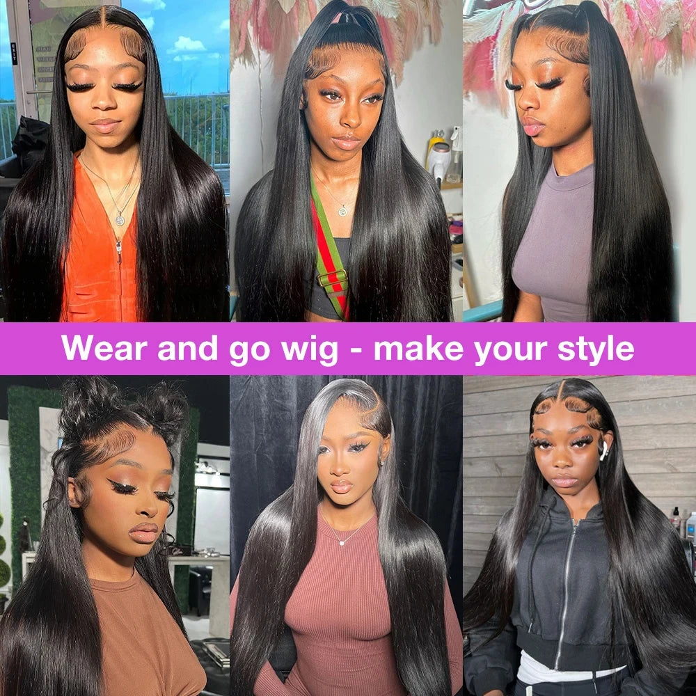 250 Density | 13x6 Bone Straight | Brazilian 13x4 360 Full Lace Front Wig