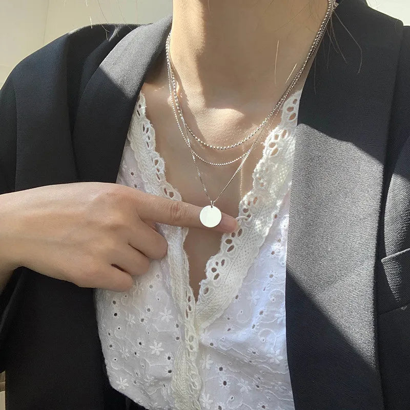 Crystal Pearl Layered Collar Necklace