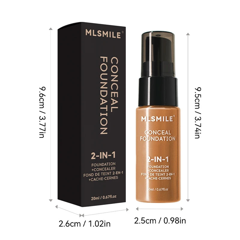 Matte Liquid Foundation Oil Control Concealer BB Cream Waterproof