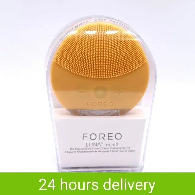 mini2 facial silicone facial cleansing brush - waterproof, level 8
