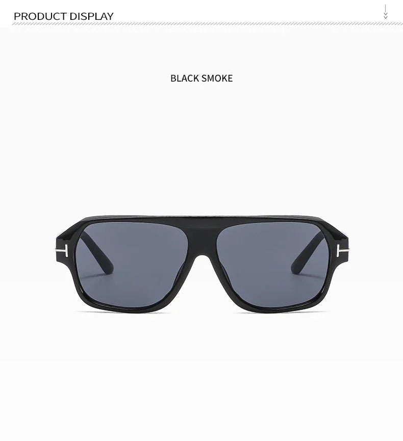 Designer Classic Rectangle Retro Sunglasses