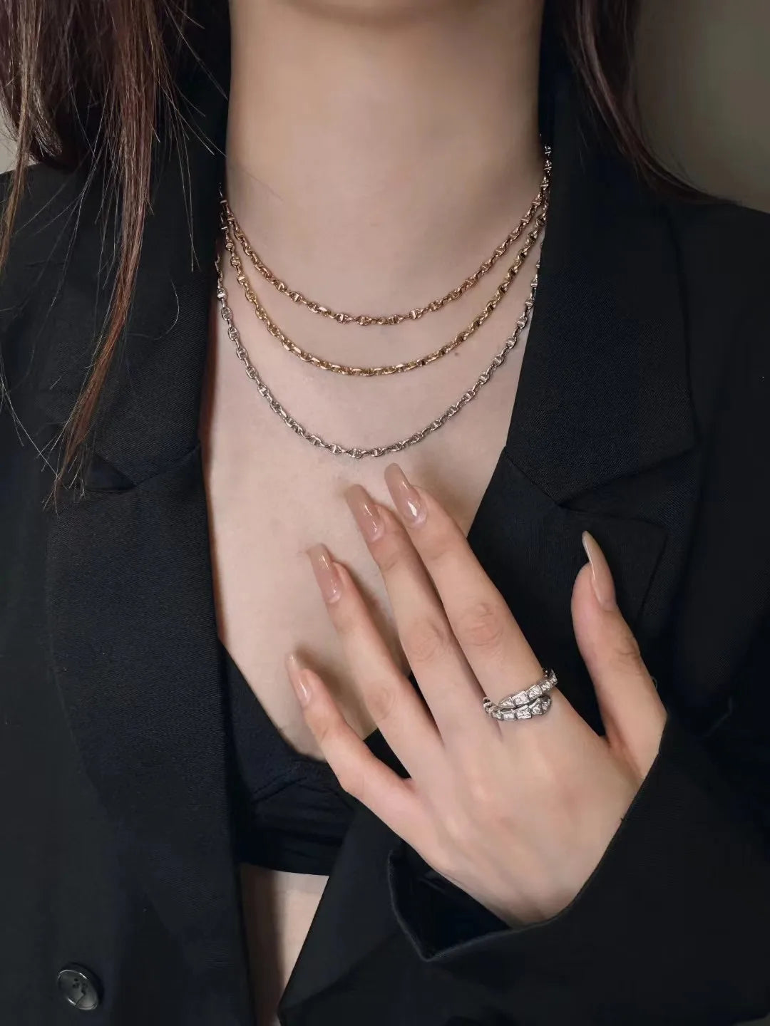 18K gold Chain Pure AU750 Pendant