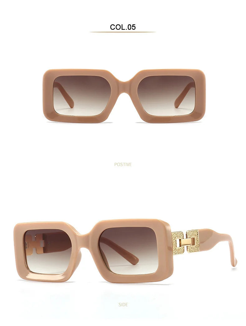 Square Retro Sunglass - UV400