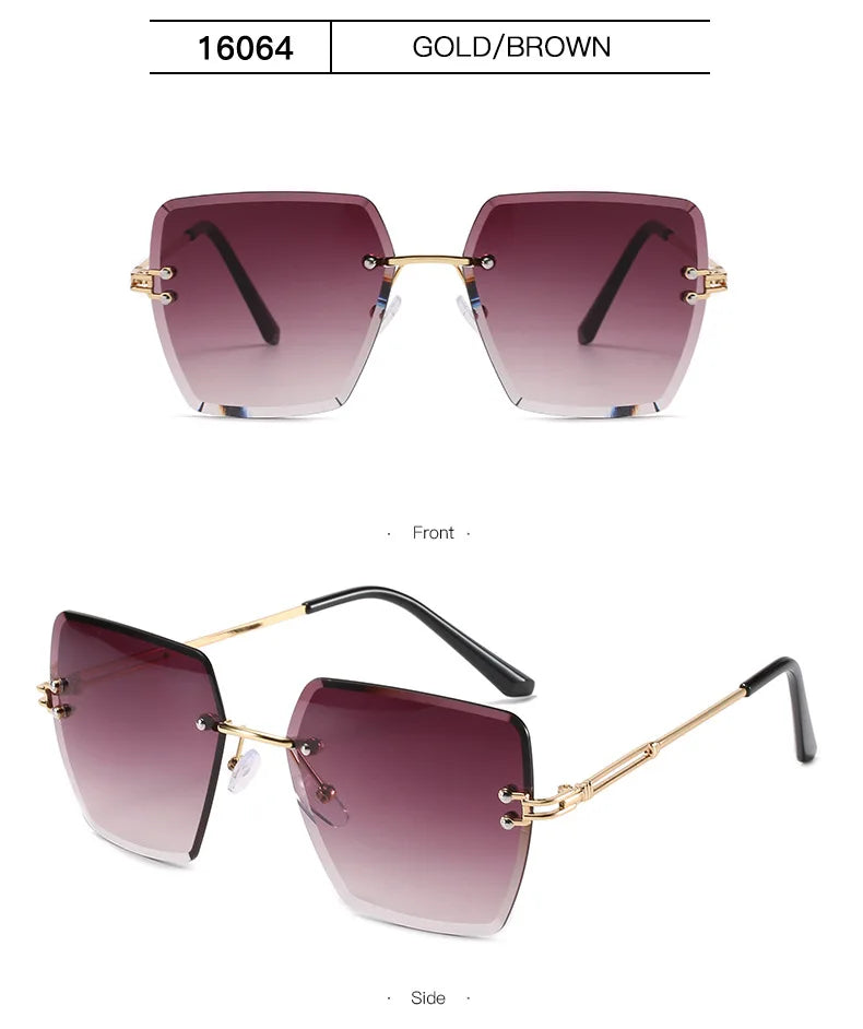 Rimless Luxury Vintage Summer Style