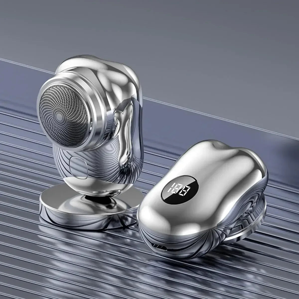 LED Power Display Mini Waterproof Electric Shaver