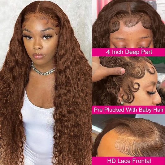 Brazilian Curly Transparent Lace |13x6  Deep Wave Frontal Human Hair