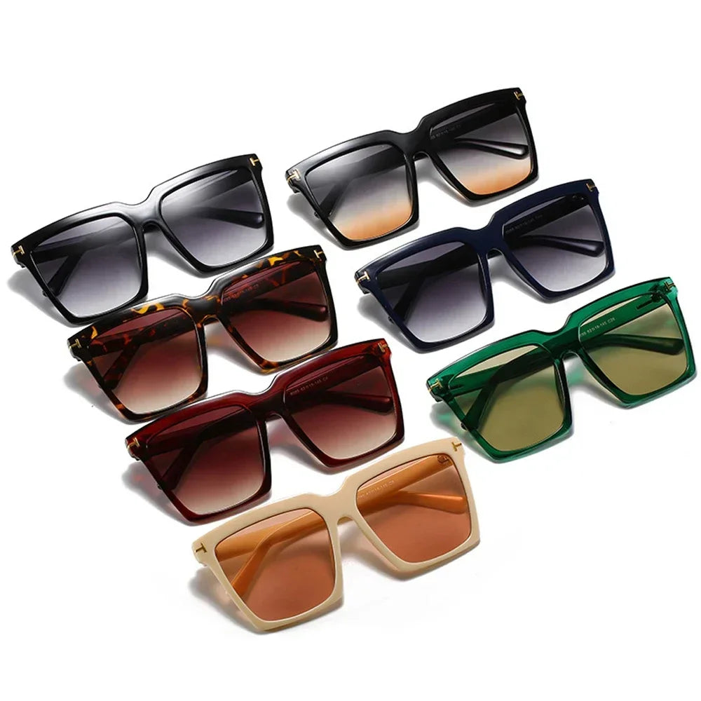 Square Vintage Sunglasses UV400