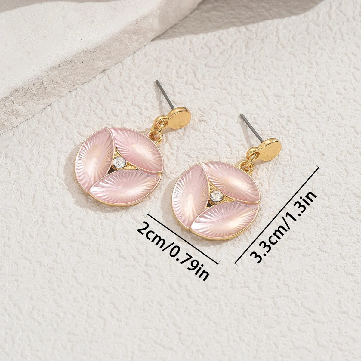 Sparkling Crystal Leaf Shaped Dangle Earrings