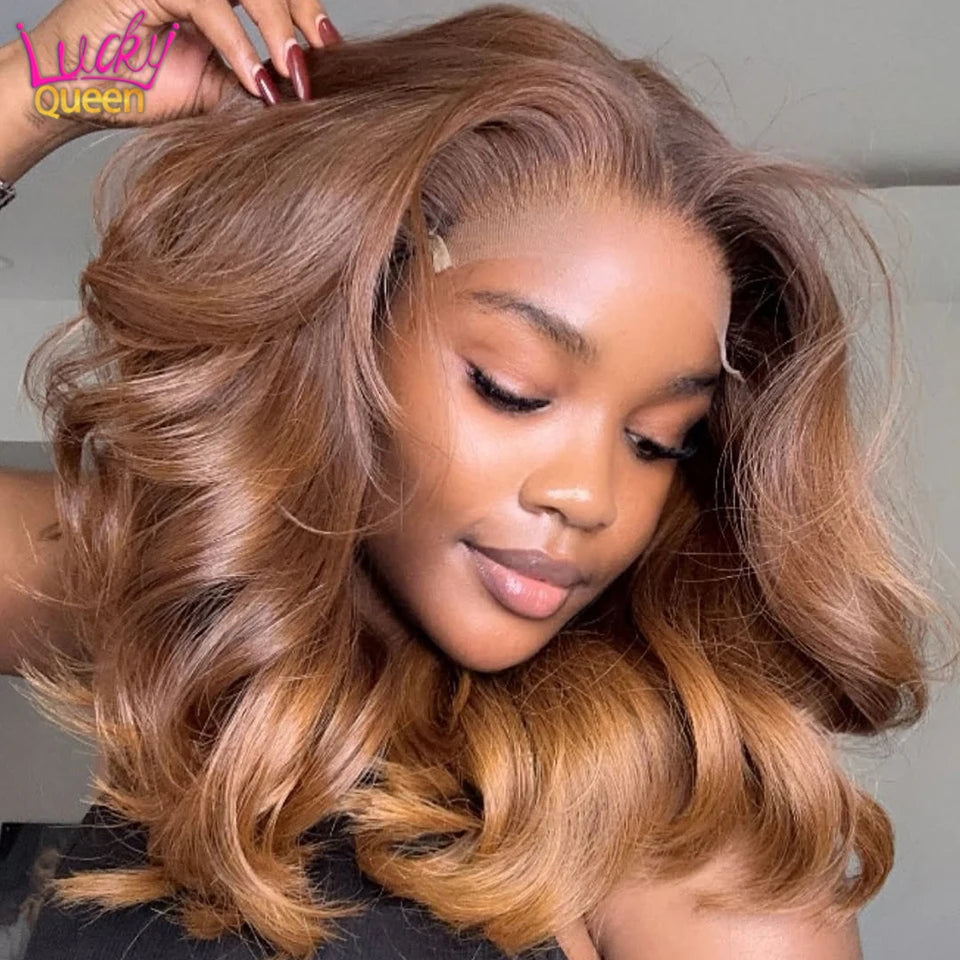 Short Bob 180 Density Pre-Plucked 13x4 Lace Front |100% Human Hair Wigs