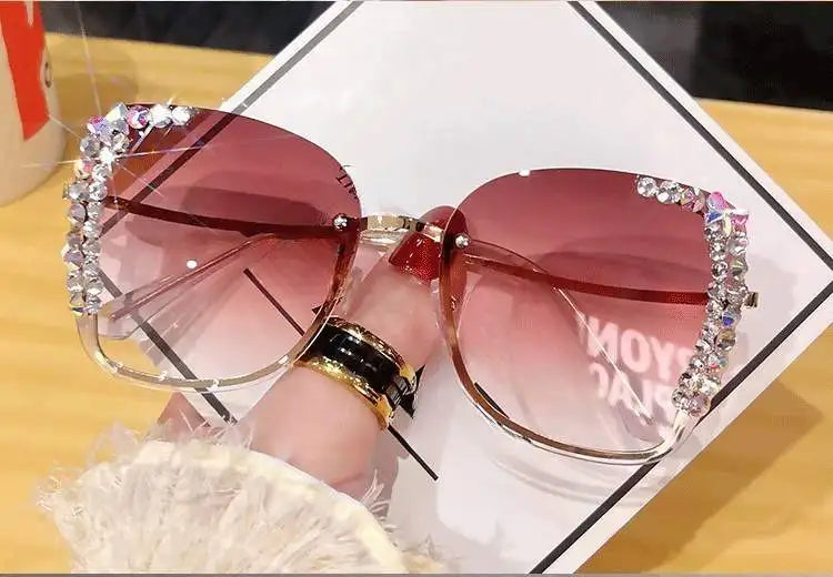 Diamond slim face high-grade sunglasses