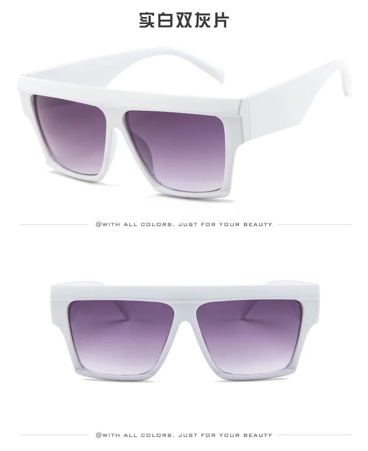 Unisex UV400 Square One-Piece Outdoor Eyeglasses