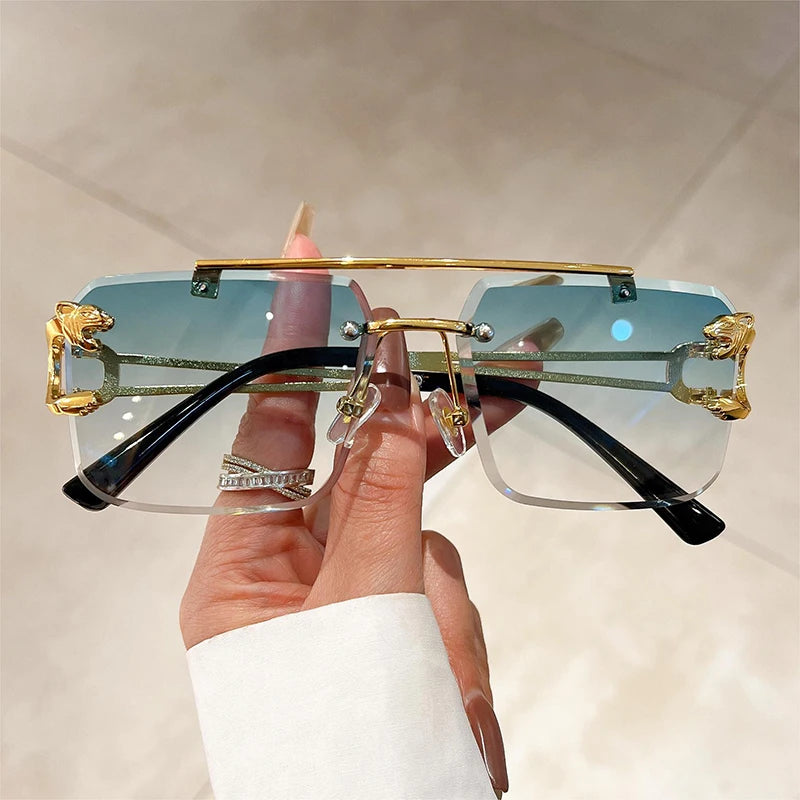 Double Bridge Gradient UV400 Sunglasses