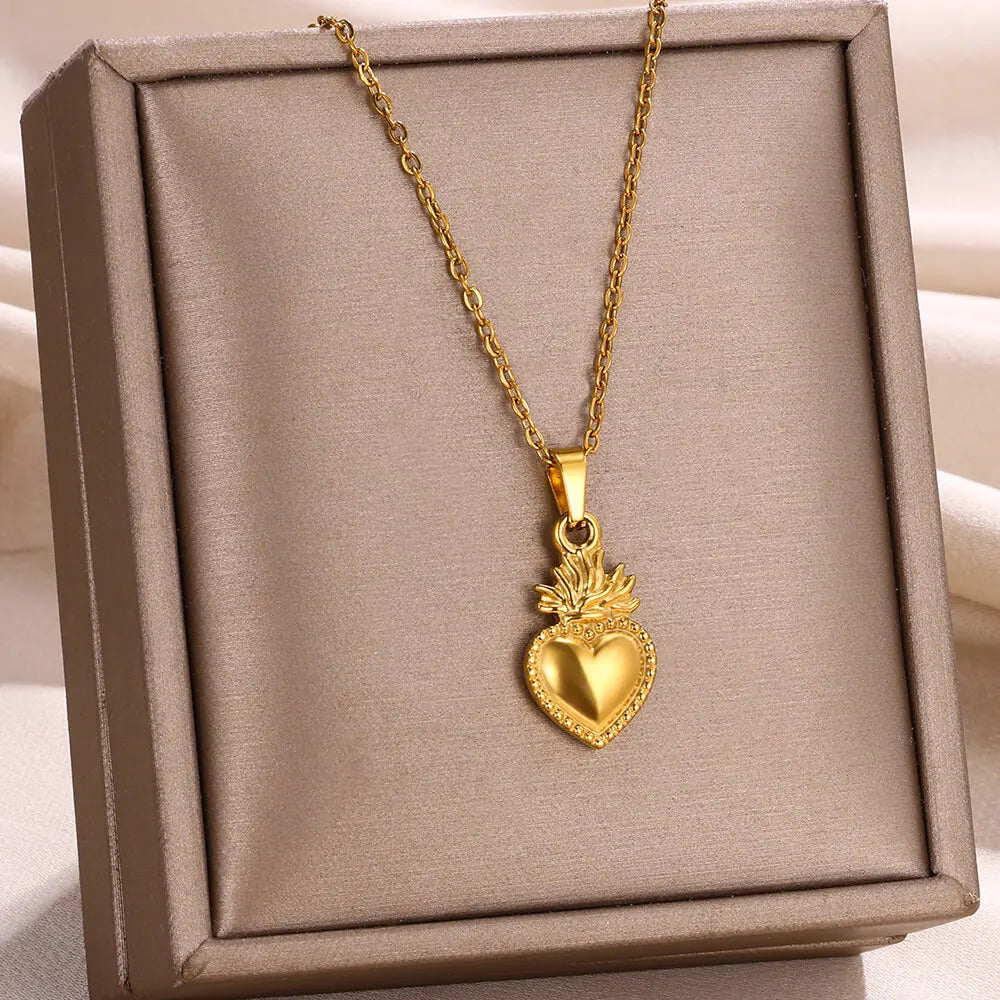 Love Heart Pendant Necklaces