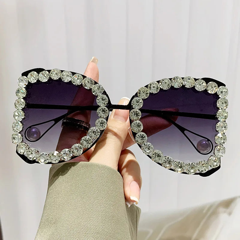 Luxury Diamonds UV400 Eyewear | European And American Style Sun Glasses