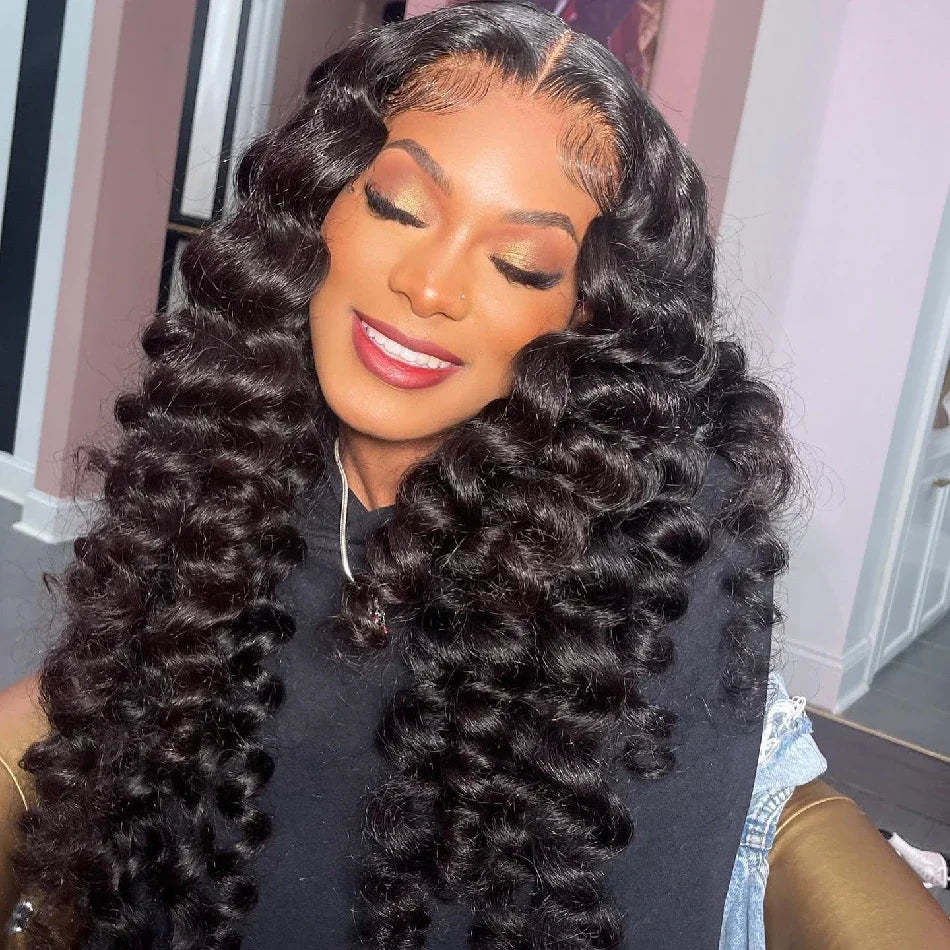 13x6 Loose Lace Front Human Hair Wigs | 250% Transparent 30, 40 Inch