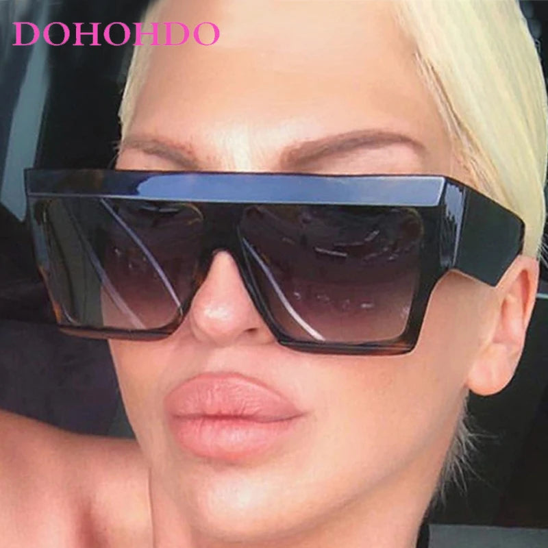 Unisex UV400 Square One-Piece Outdoor Eyeglasses