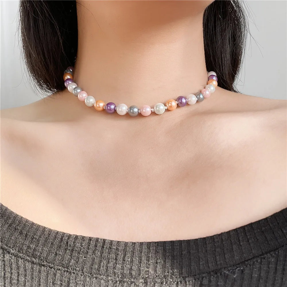 Pearl Beards Choker Necklace
