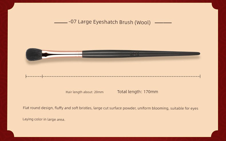 Ebony Rose 12 Makeup Brushes Suit Animal Fur Lady Texture