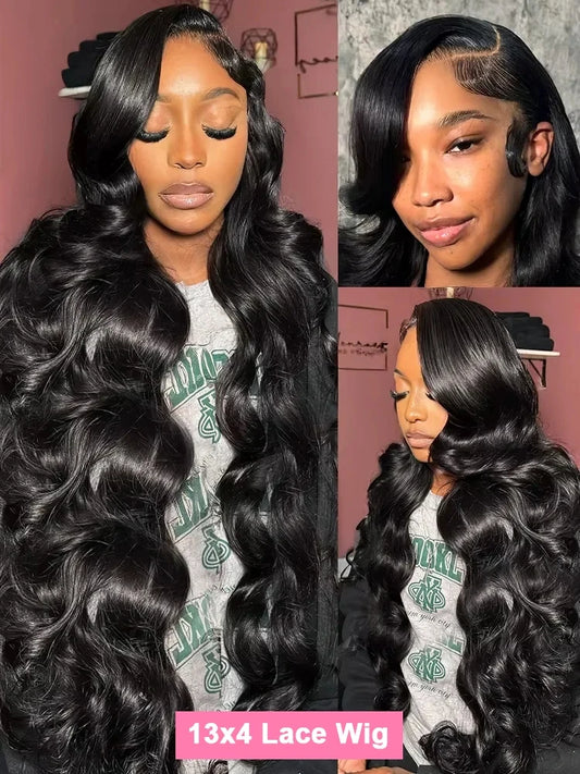 13x6 Lace Front Human Hair Wigs | Brazilian Remy  40 Inch HD 250%