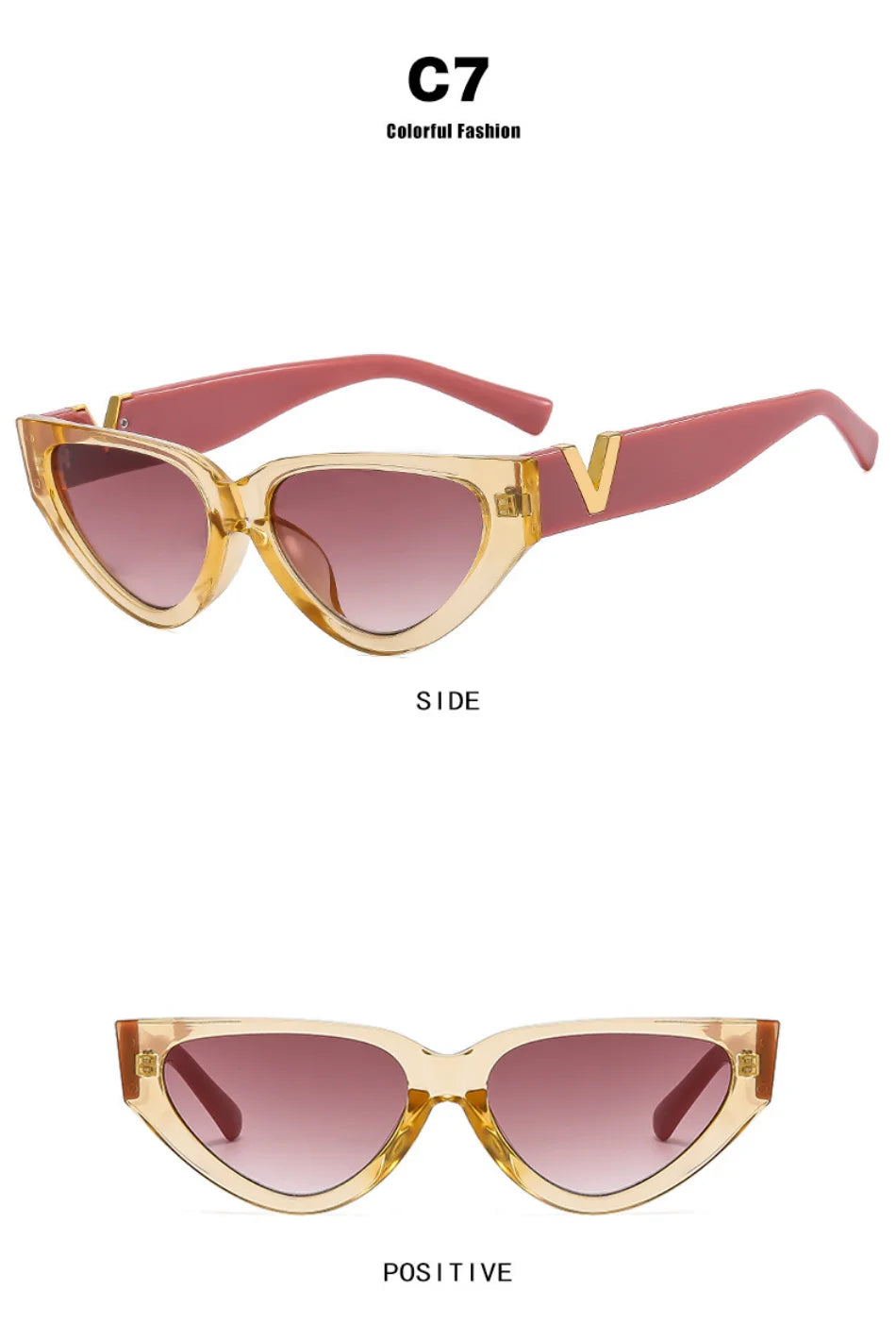 Luxury Vintage Cat Eye Sunglasses