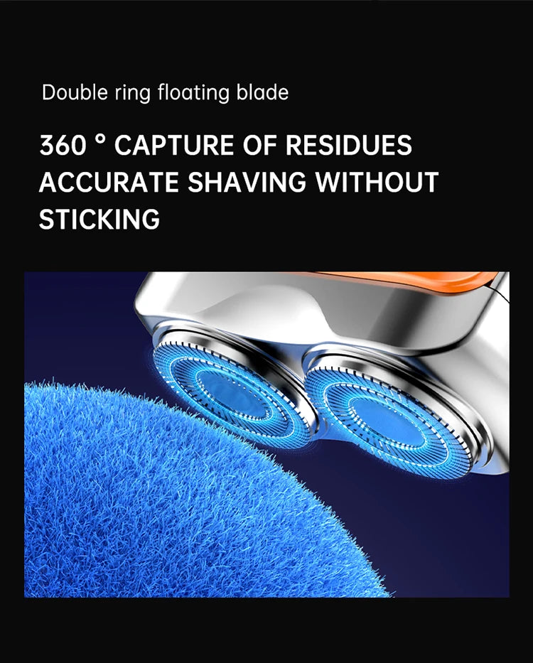 Digital Display Dual Blade Rechargeable Shaver