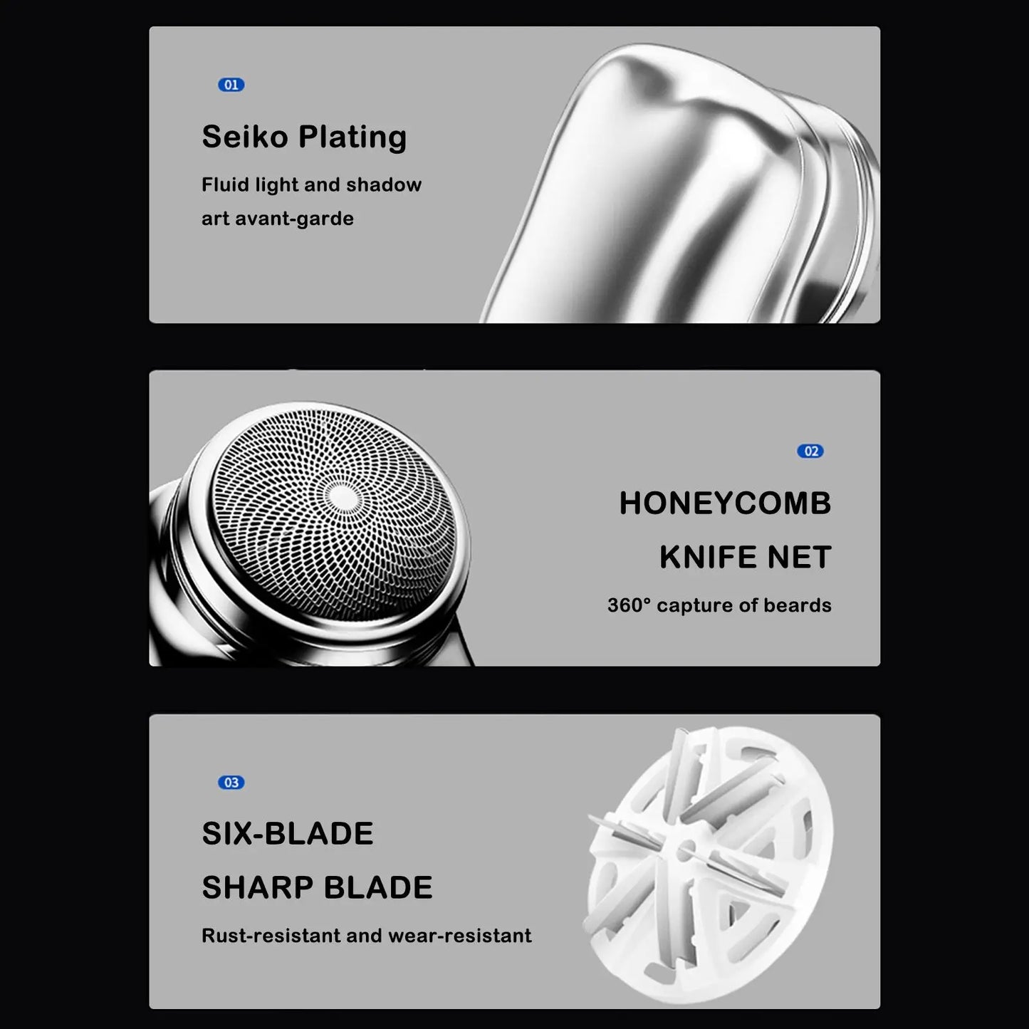 IPX7 Waterproof Double Use Razor