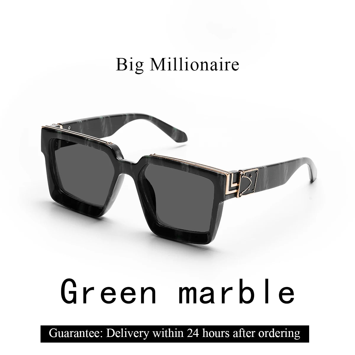 Square Millionaire Shades Luxury Sunglasses