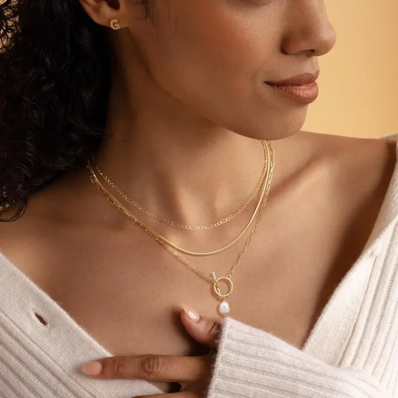 Hot Selling Water Droplet Layered Necklace