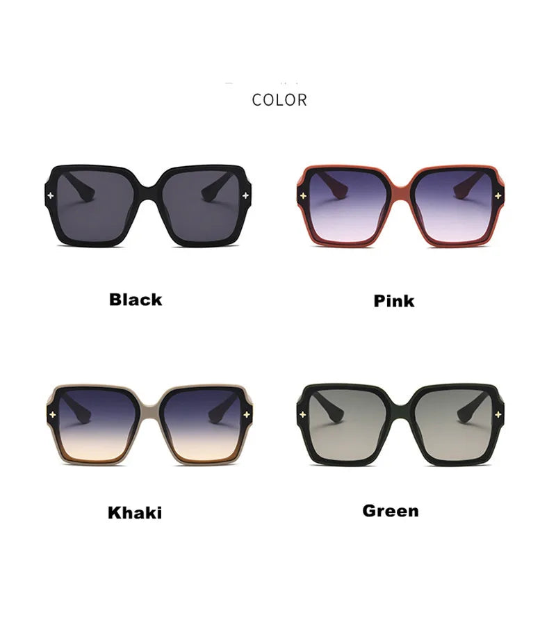 Square Luxury UV Protection  Sunglasses