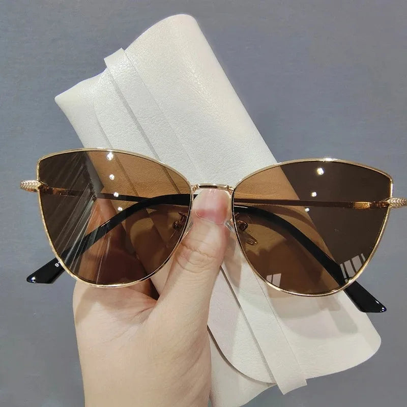 Classic Vintage Cat Eye Metal Frame