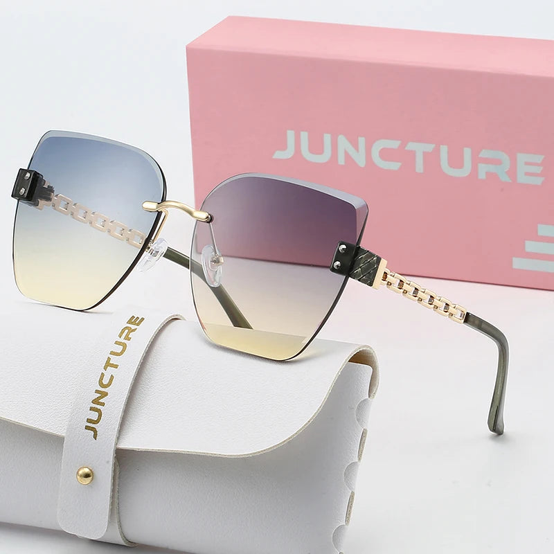 Borderless Cat Eye Sun Glasses