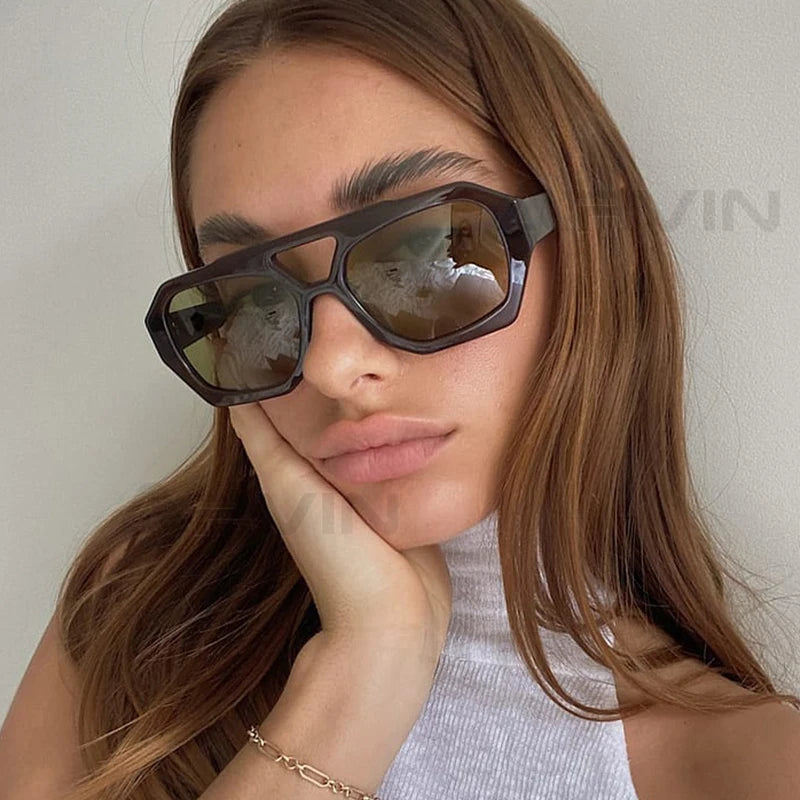 Thick Frame Double Bridges Eyewear