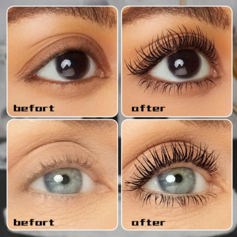 Fiber Mascara Thick Curly, Waterproof and Sweat-proof, Long-lasting