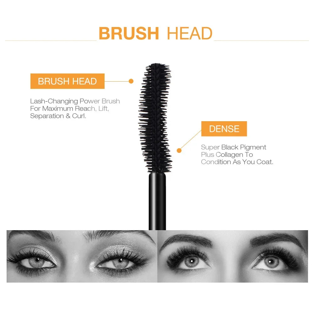 3D Lengthening Long-wearing Gold Color Mascara