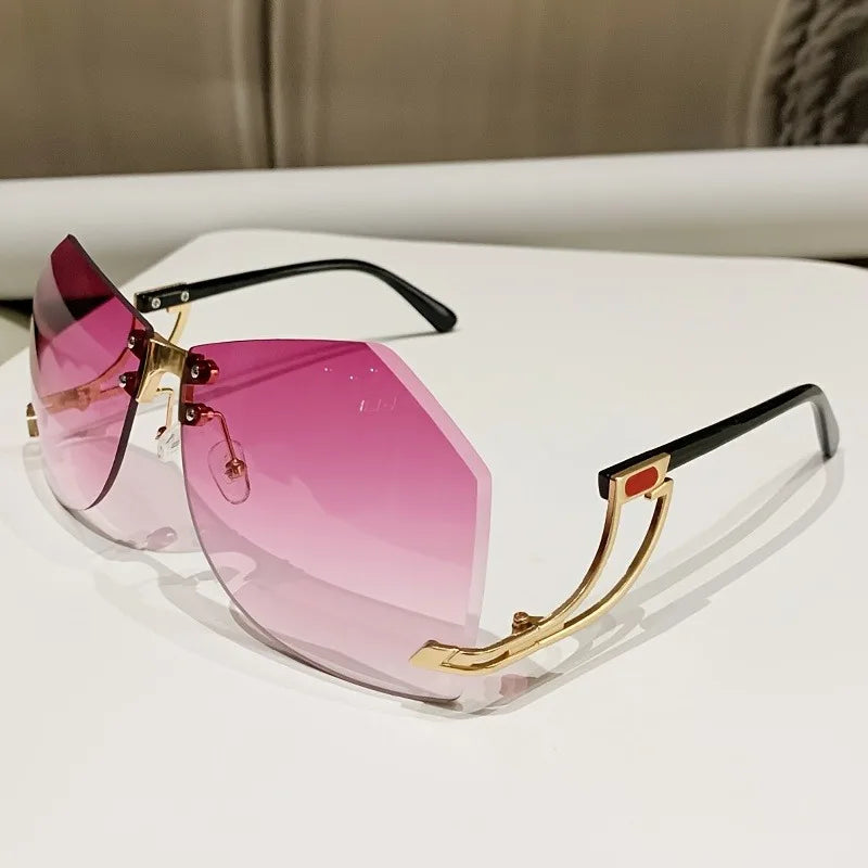 Square Trendy Cute Gradient UV400 Shades