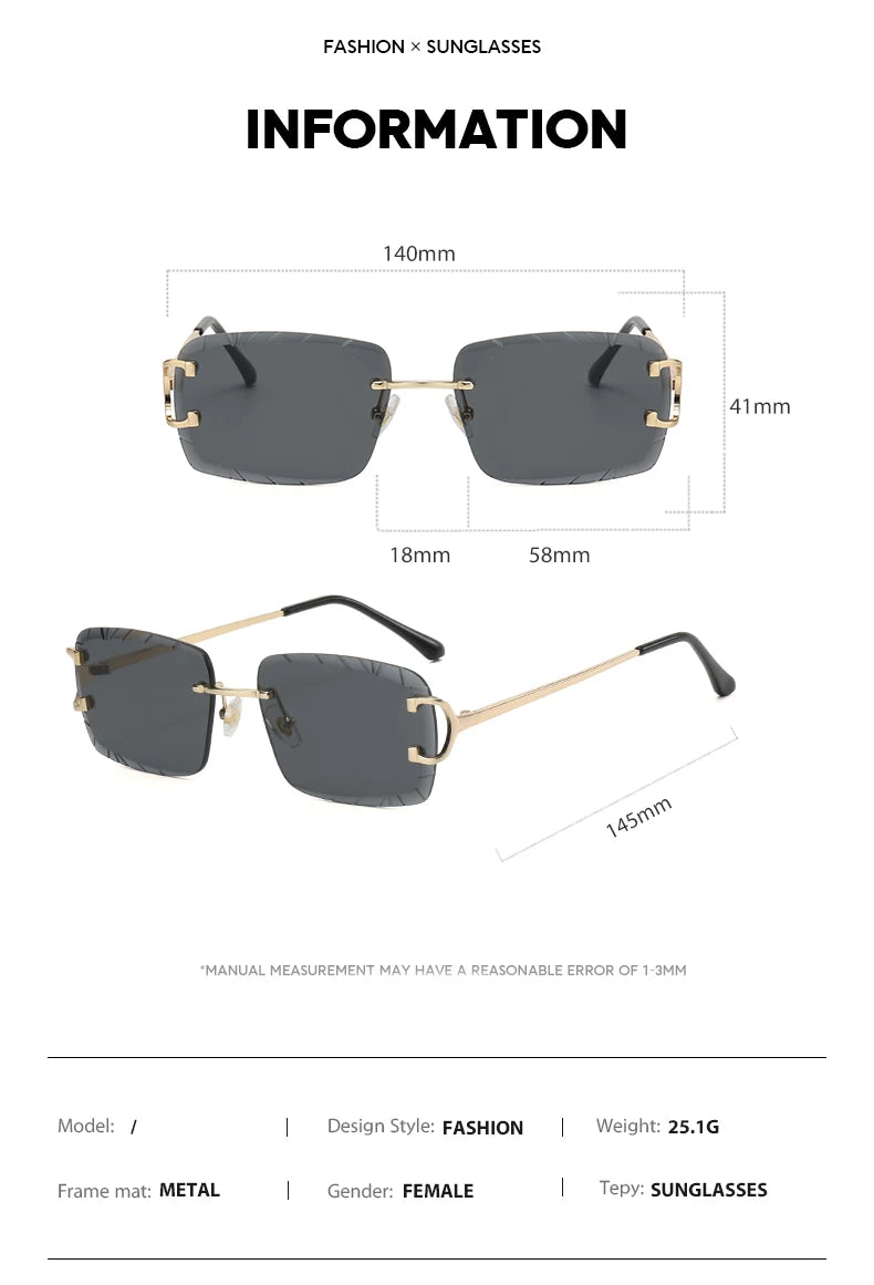 Square rimless street shot