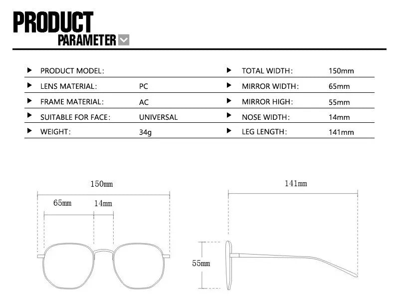 Oversized Shades Square Frame
