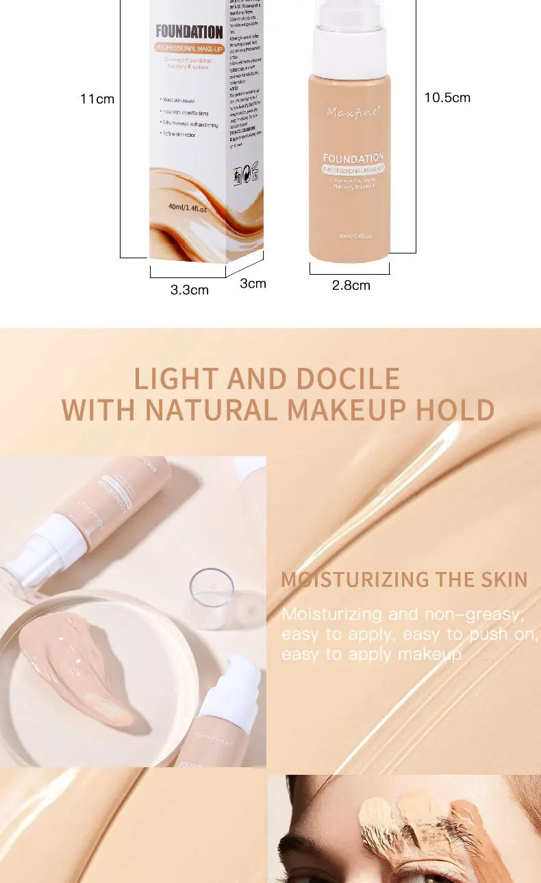 Liquid Foundation Effective | Concealer Waterproof Sweat-resistant