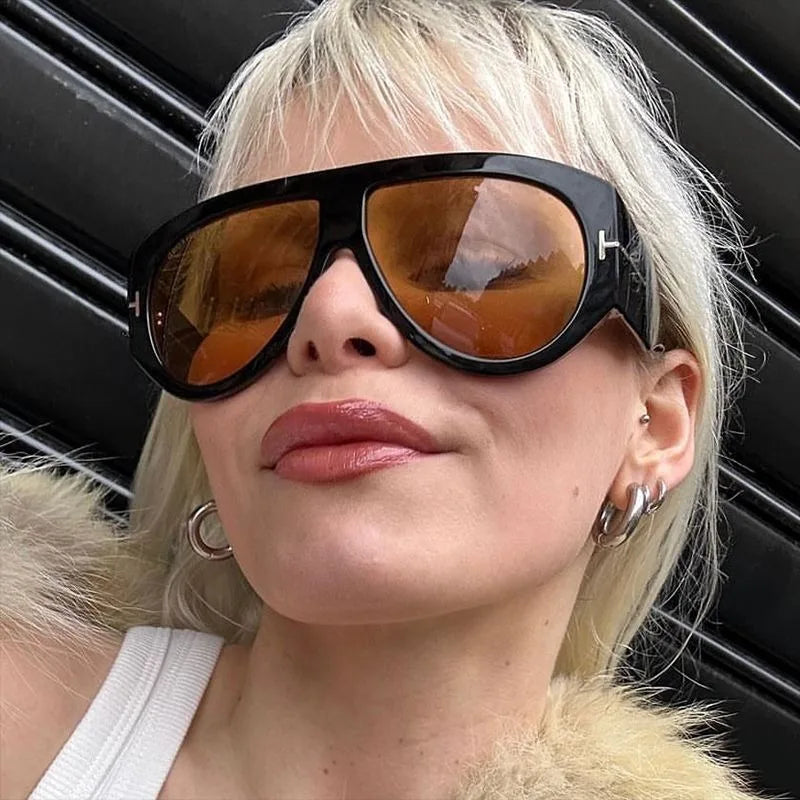 Oval Shape Trendy Street Shoot Shades - UV400