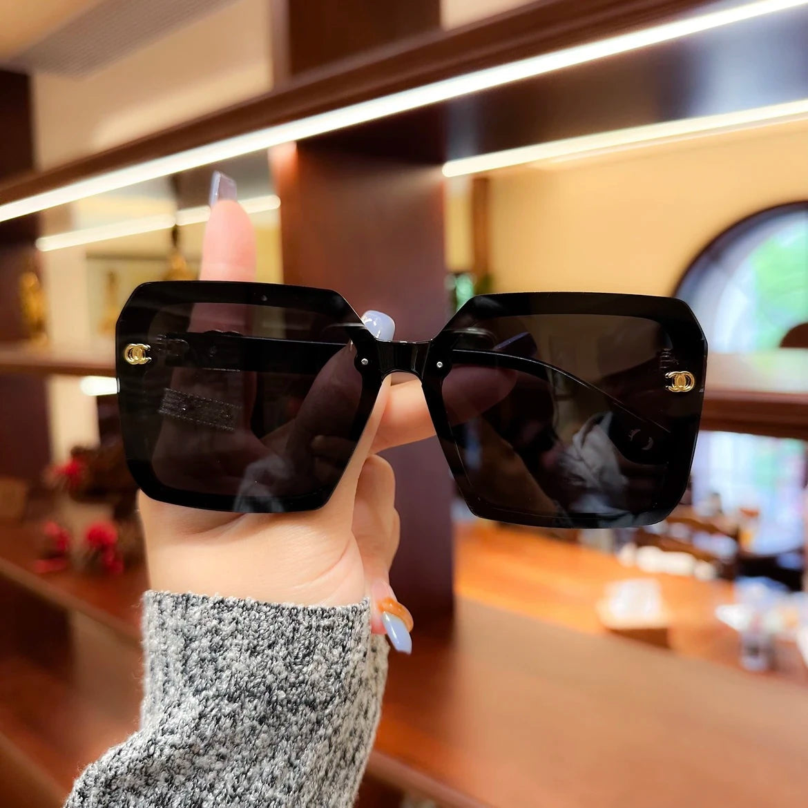Vintage Square UV400 Sun Glasses