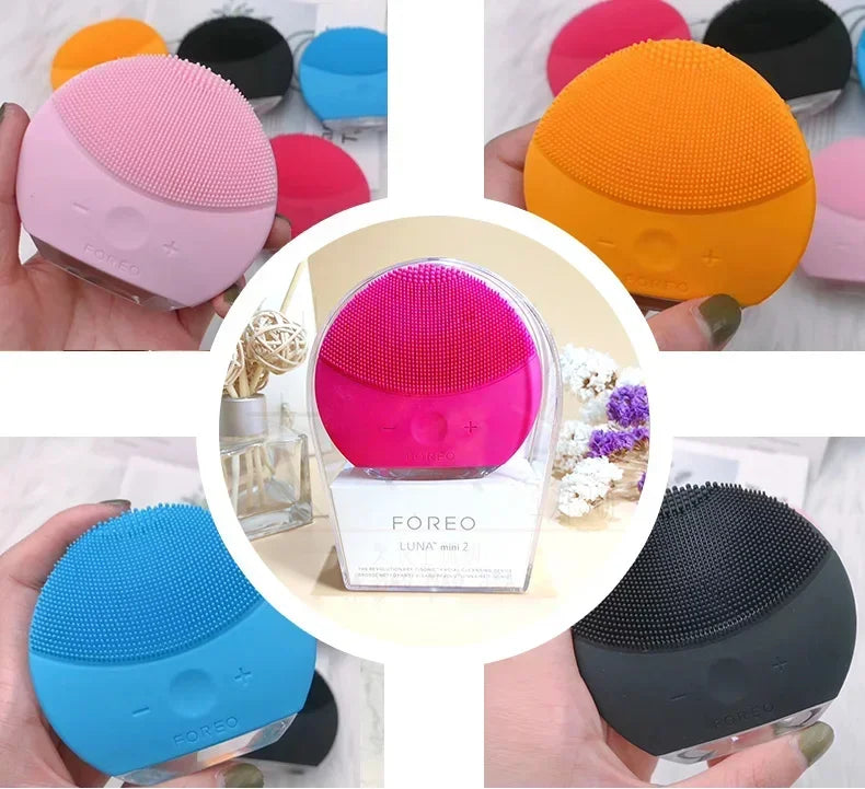 mini2 silicone facial cleansing brush waterproof, level 8