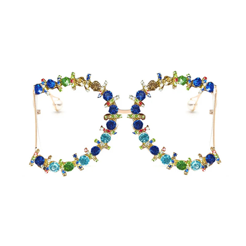 Oversized Cooling Pearl Sun Glasses