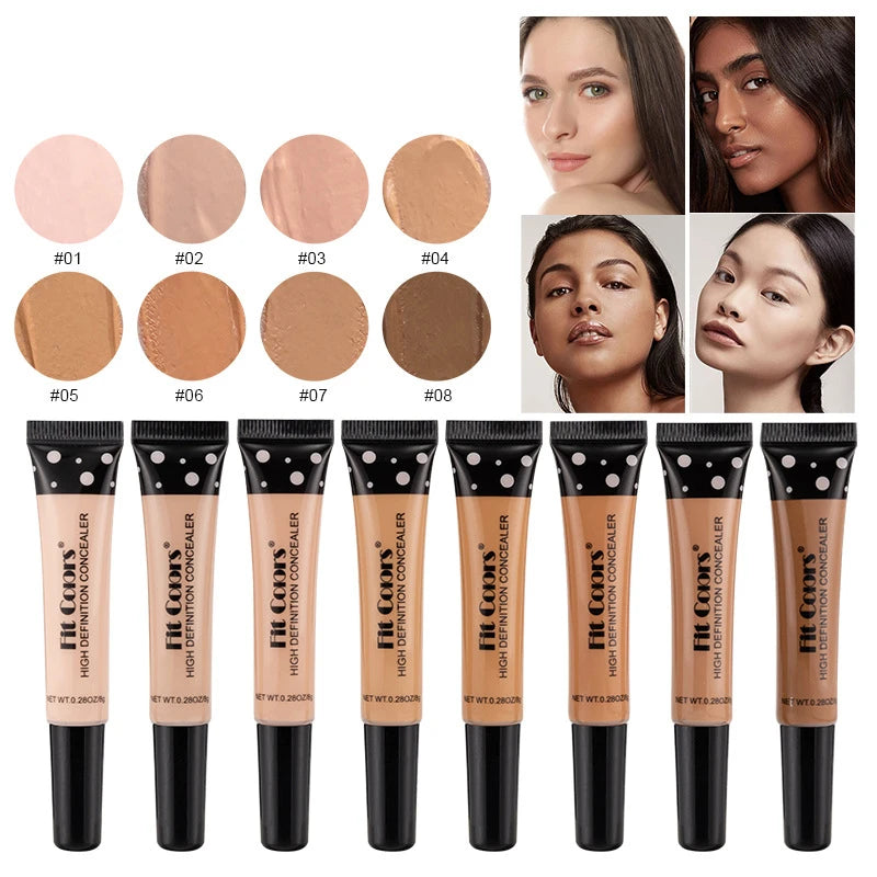 Full Cover Liquid Concealer 8 Color BB Cream Foundation
