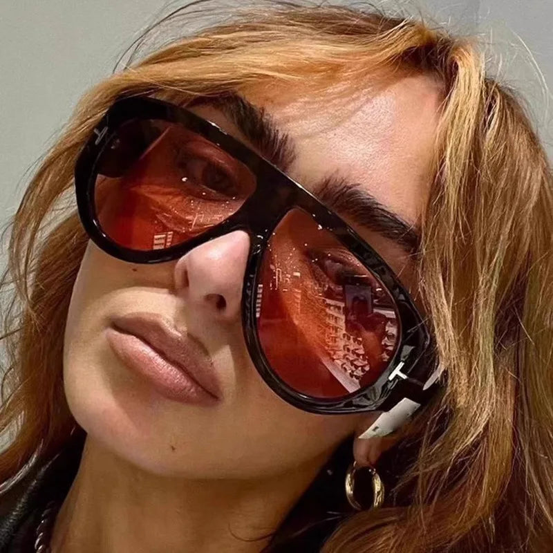 Oval Shape Trendy Street Shoot Shades - UV400
