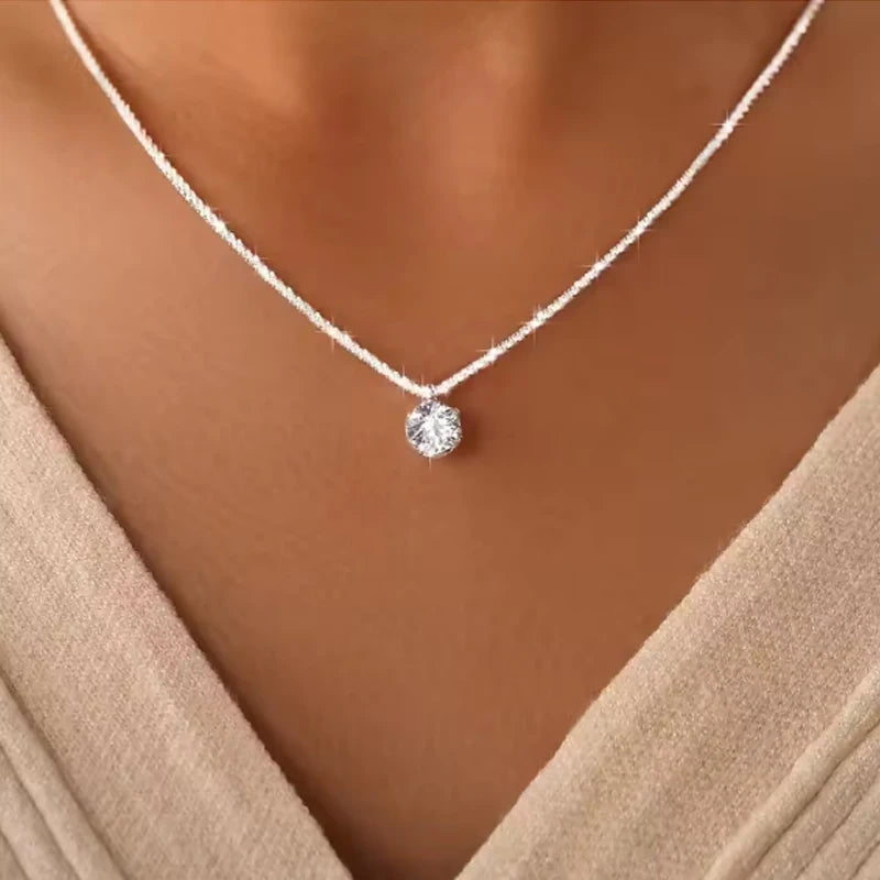 TEN CARATS s925 Sterling Silver Crown Necklace