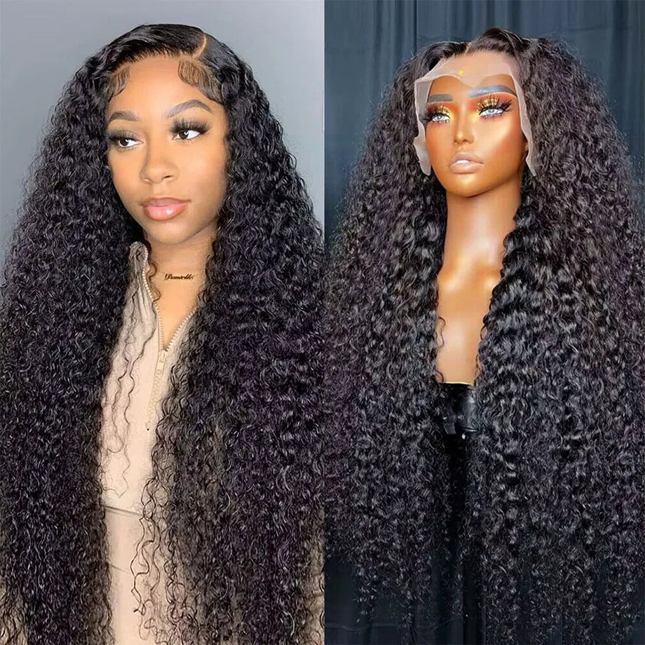 200 Density Curly | 13x4 Water Wave Lace Front