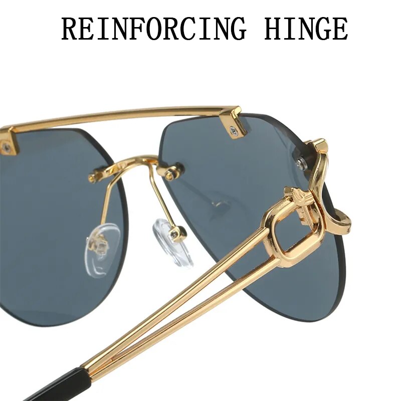 Luxury Rimless Oversized Shades